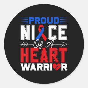 Sticker Rond Fière Nièce D'Un Mois De Sensibilisation À L'Enfan