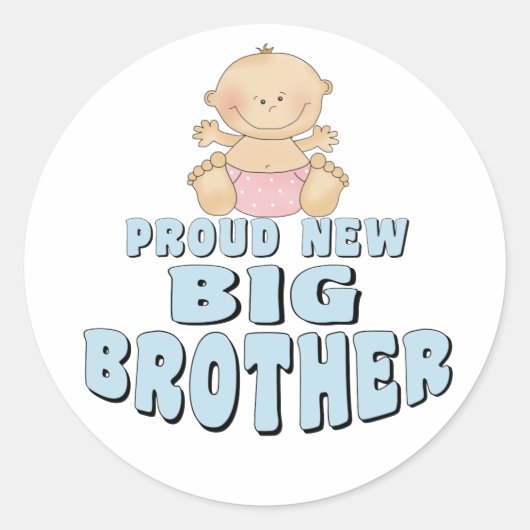 Sticker Rond Fière Nouvelle Fille Big Brother (Devant)