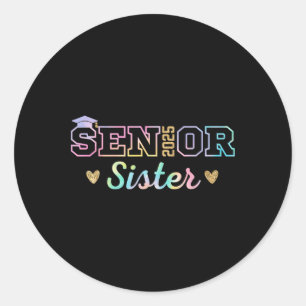Sticker Rond Fière Soeur Supérieure 2025 Senior 2025 Sister Cl