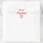 Sticker Rond Fière Taurus (Sac)