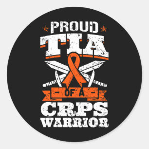 Sticker Rond Fière Tia D'Un Guerrier du SPRC RSD Sensibilisatio