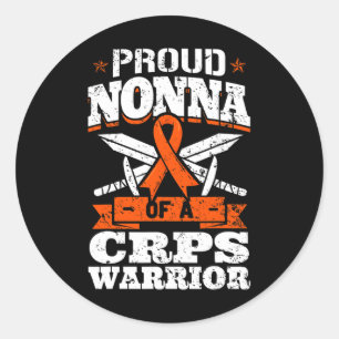 Sticker Rond Fière Vierge d'un guerrier du SPRC RSD Sensibilisa