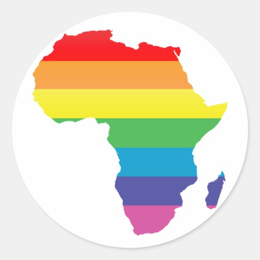 Sticker Rond fierté africaine. (Devant)