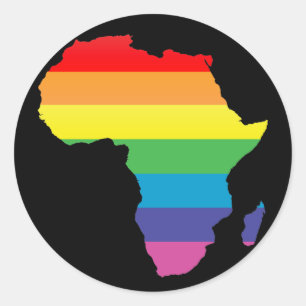 Sticker Rond fierté africaine.