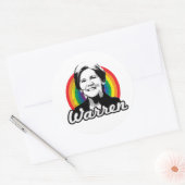 Sticker Rond Fierté arc-en-ciel de Warren (Enveloppe)