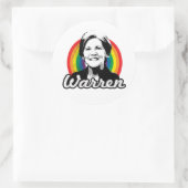Sticker Rond Fierté arc-en-ciel de Warren (Sac)