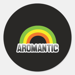 Sticker Rond Fierté aromantique