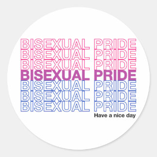 Sticker Rond Fierté bisexuelle