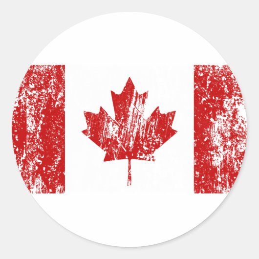 Sticker Rond Fierté canadienne (Devant)