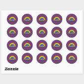 STICKER ROND FIERTÉ CUIR (Feuille)
