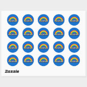 STICKER ROND FIERTÉ CUIR (Feuille)