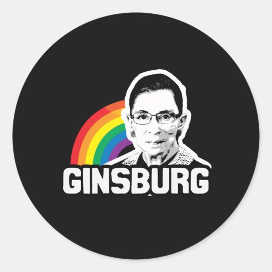 Sticker Rond Fierté de Ginsburg (Devant)