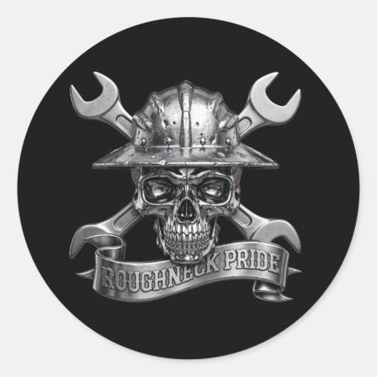 STICKER ROND FIERTE DE GROS DURS (Devant)