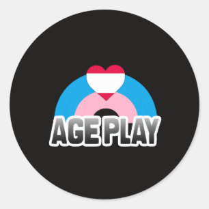 Sticker Rond Fierté de jeu d'âge