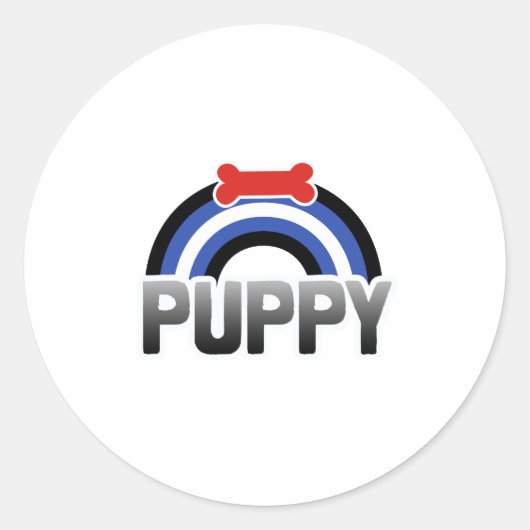 Sticker Rond Fierté de jeu de marionnettes (Devant)
