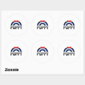 Sticker Rond Fierté de jeu de marionnettes (Feuille)