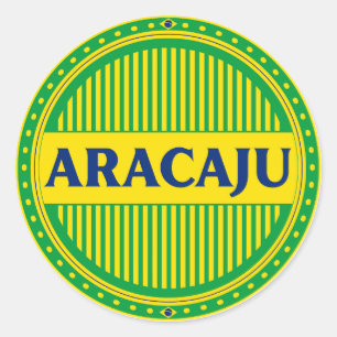 Sticker Rond Fierté de la ville d'Aracaju – Identité brésilienn