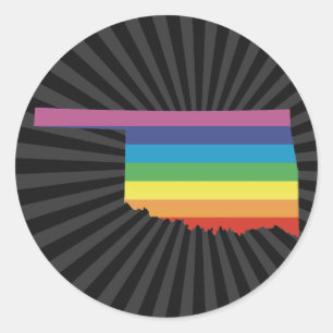 Sticker Rond fierté de l'oklahoma.