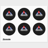 Sticker Rond Fierté des bottes (Feuille)