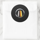 Sticker Rond Fierté des Cheveux Longs (Sac)
