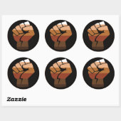 Sticker Rond Fierté des gens de couleur (Feuille)