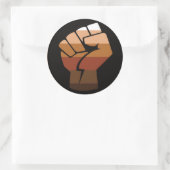 Sticker Rond Fierté des gens de couleur (Sac)