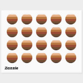 Sticker Rond Fierté des gens de couleur (Feuille)