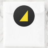 Sticker Rond Fierté des sports nautiques (Sac)