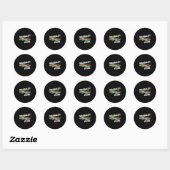 Sticker Rond Fierté d'invalidité Mois Sensibilisation Handicap  (Feuille)
