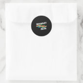 Sticker Rond Fierté d'invalidité Mois Sensibilisation Handicap  (Sac)