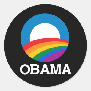 Sticker Rond Fierté d'Obama