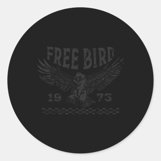 Sticker Rond Fierté D'Oiseaux Gratuite Pour La Musique (Devant)