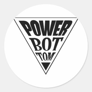Sticker Rond Fierté du bas puissance