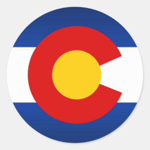 Sticker Rond Fierté du Colorado