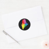 Sticker Rond fierté du maine. (Enveloppe)
