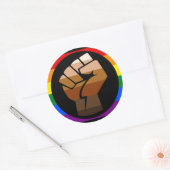 Sticker Rond Fierté du QPOC (Enveloppe)