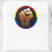 Sticker Rond Fierté du QPOC (Sac)