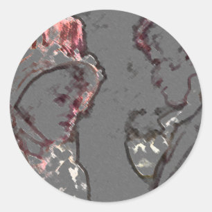 Sticker Rond Fierté et préjugés
