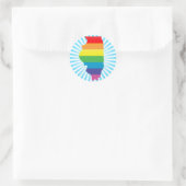 Sticker Rond fierté illinoise. (Sac)