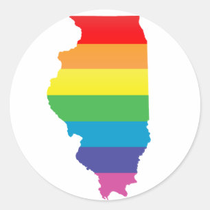 Sticker Rond fierté illinoise.