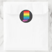Sticker Rond fierté indiana. (Sac)