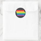 Sticker Rond fierté iowa. (Sac)