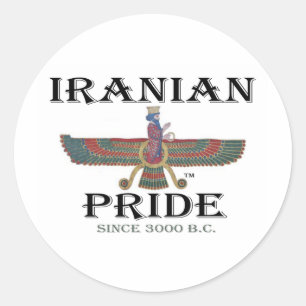 Sticker Rond Fierté iranienne