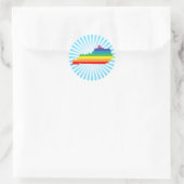 Sticker Rond fierté kentucky. (Sac)