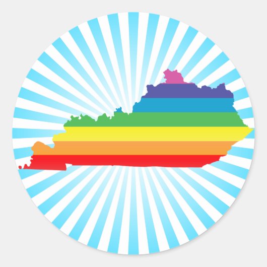 Sticker Rond fierté kentucky. (Devant)