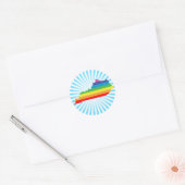 Sticker Rond fierté kentucky. (Enveloppe)