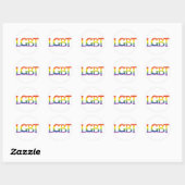 Sticker Rond Fierté LGBT (Feuille)