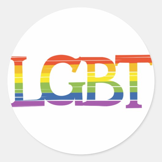 Sticker Rond Fierté LGBT (Devant)