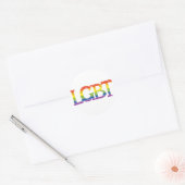 Sticker Rond Fierté LGBT (Enveloppe)