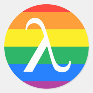 Sticker Rond Fierté LGBT et activisme Lambda